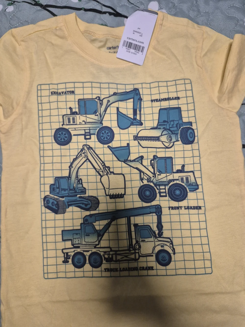 Carter's Yellow Construction Trucks Graphic Tee - Boys